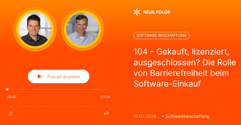 Ankündigung des Podcasts auf dem Lizenzlage-Portal mit Fotos von Ernst Heßdörfer und Rainer Brell