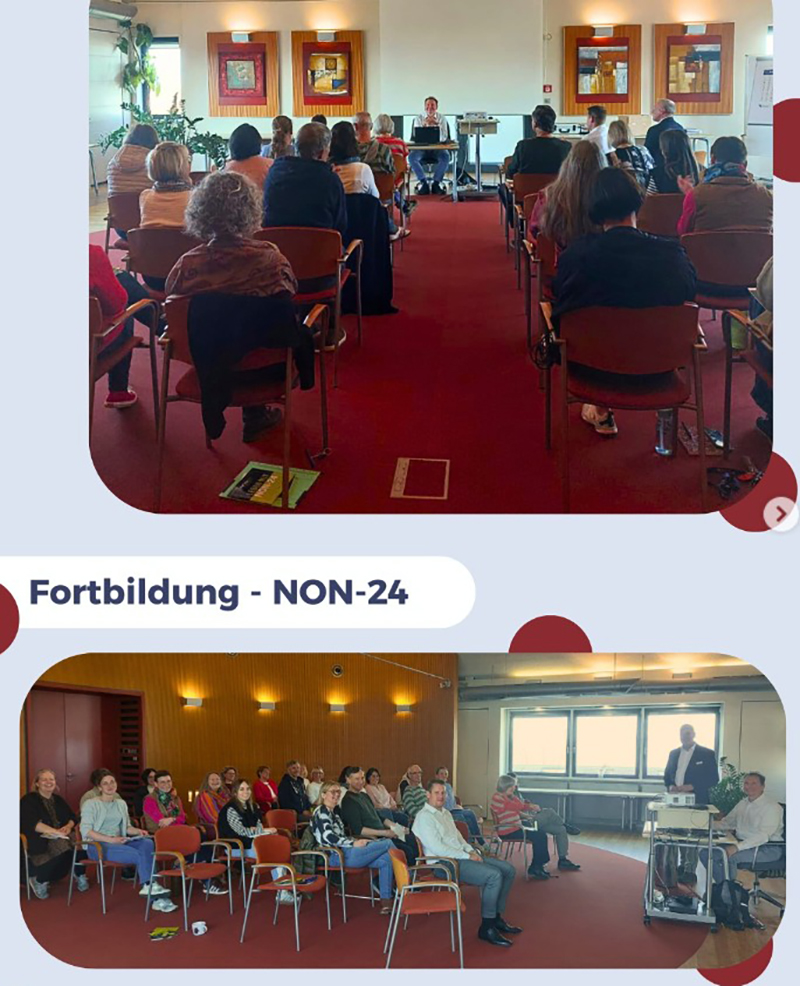 Teilnehmende Mitarbeiter im Konferenzsaal